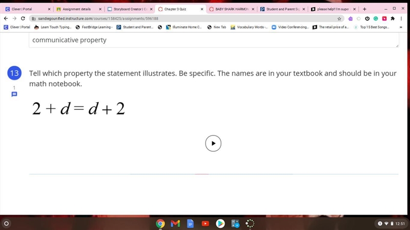 please help!! I'm confused, ignore the math book thing. And it's asking what property-example-1