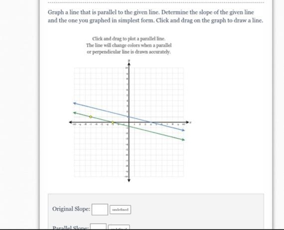 Need the slopes for the green and blue line-example-1