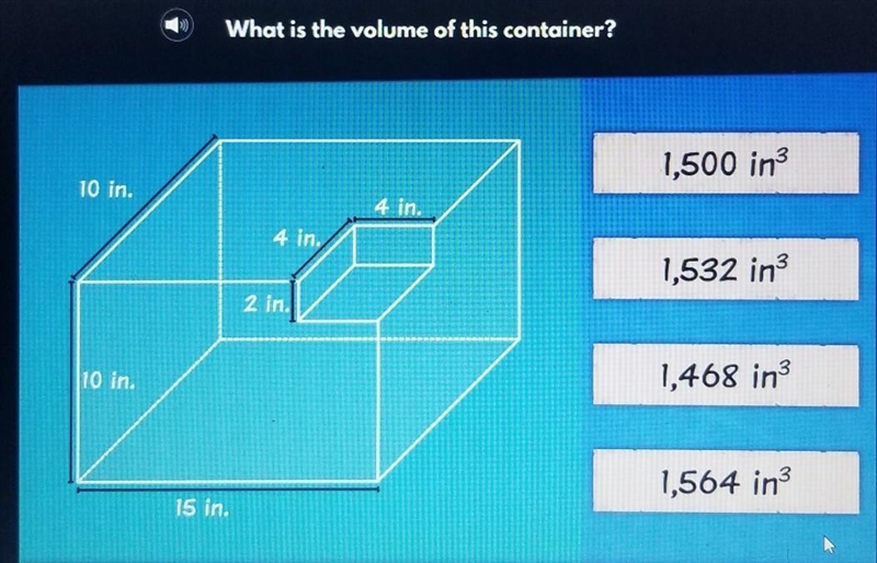 What is the volume of this container ​-example-1