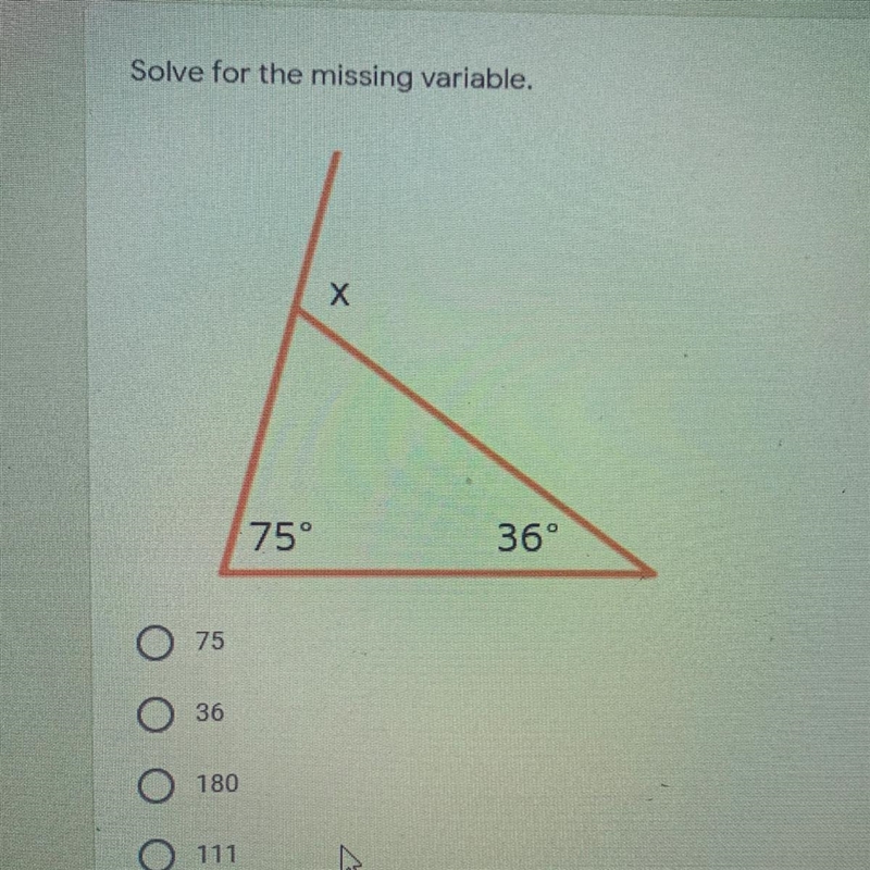 Solve for the missing variable. x = ?-example-1