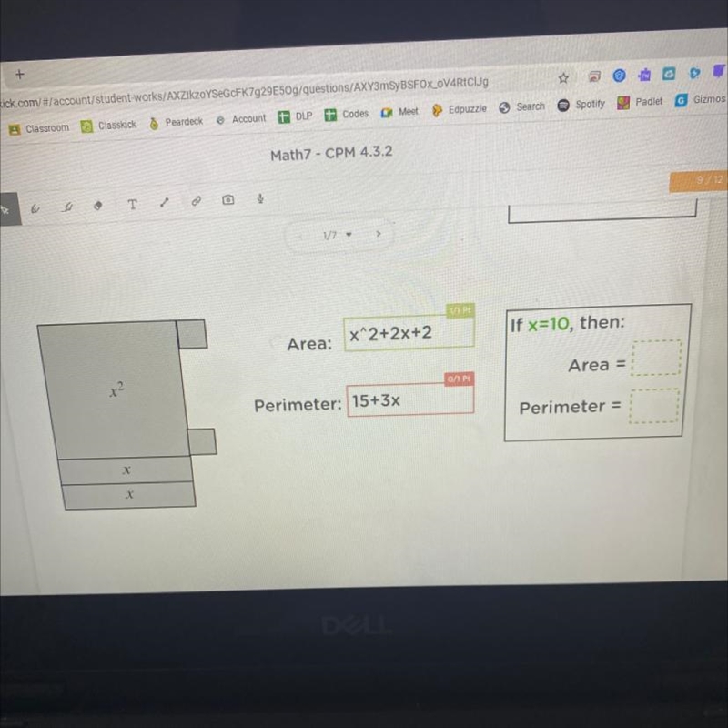 I need help with the area and perimeter-example-1