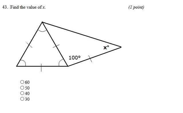 Please help me out. Only answer if u know.find the value of x.-example-1