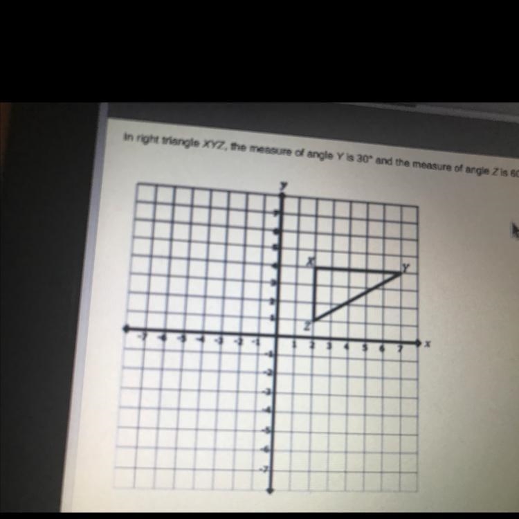 Triangle XYZ is reflected across the y-axis to create triangle PQR (not shown). What-example-1