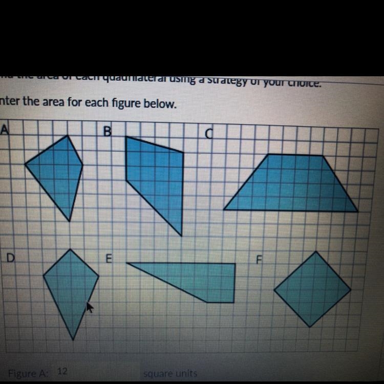 PLEASE HELP FAST!!!! Find the area of each quadrilateral.-example-1