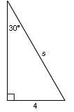 What is the length of s? Show your work.-example-1