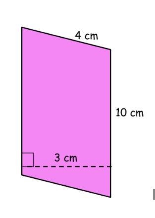 Find the area of the parallelogram. pick one of these 30 sq cm 40 sq cm 12 sq cm 17 sq-example-1