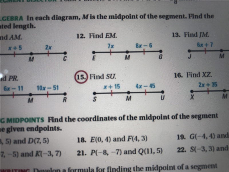 Can y’all help me on this I just don’t understand it’s find su and m is the midpoint-example-1