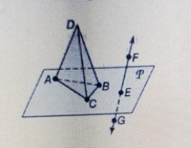 Name the intersection of the plane P and the plane that contains points B, C, and-example-1