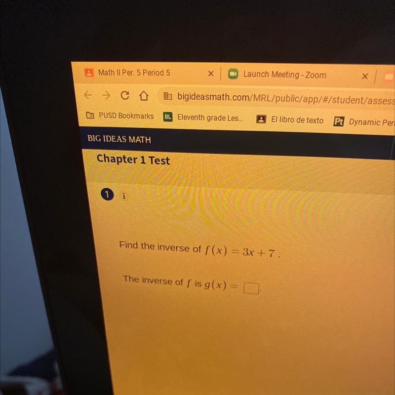 Find the inverse of f(x) = 3x + 7-example-1