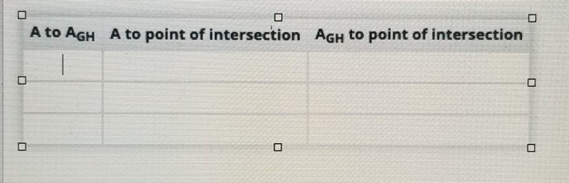 Question 3 Measure and record the length of AAGH. Then measure and record the distance-example-1