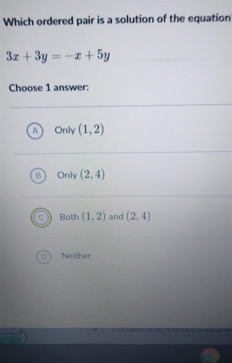 What ordered pair is the solution​-example-1