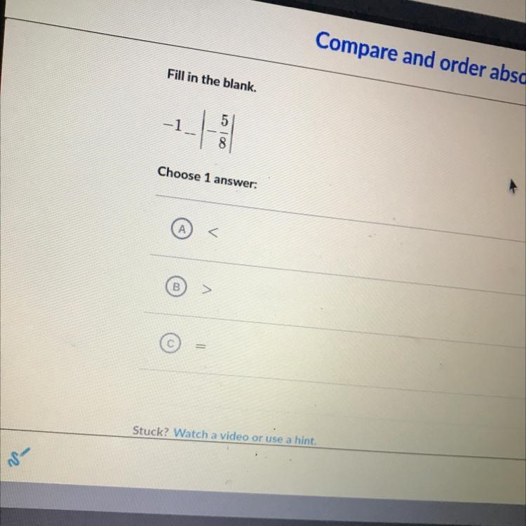 Which is bigger 0.625 or 1 I will give a brilliant!-example-1