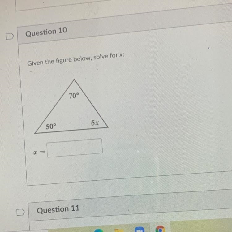 Given the figure below, solve for x:-example-1