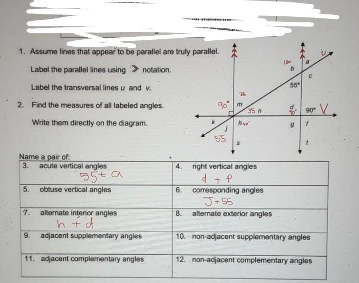 Please help, last question ill probably ask on here HELP. Name the pair with the number-example-1