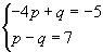 Solve the given system by substitution.-example-1