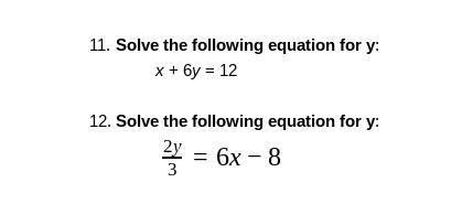 Can you do questions 3, 6, 11, and 12 please? Please explain how you do them too...-example-1