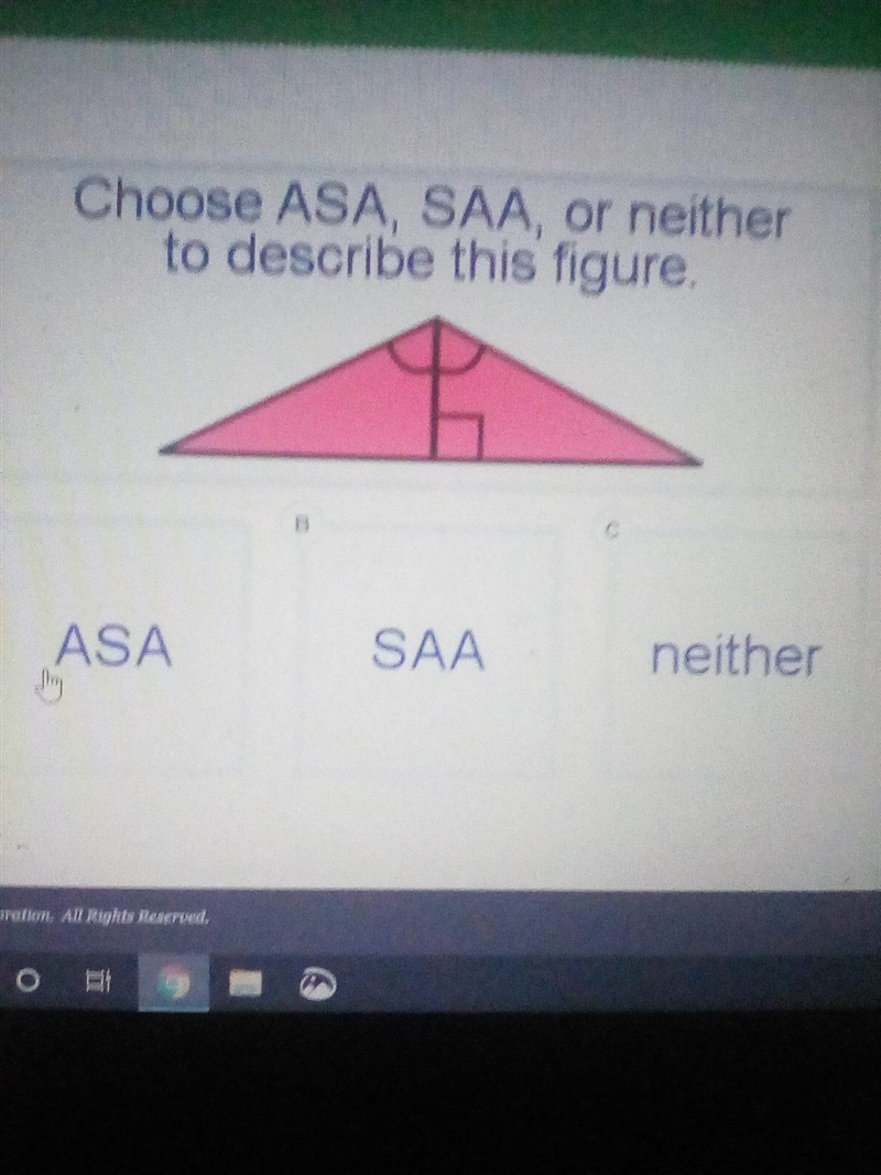 Please help me with this question, is it asa,saa,or neither-example-1