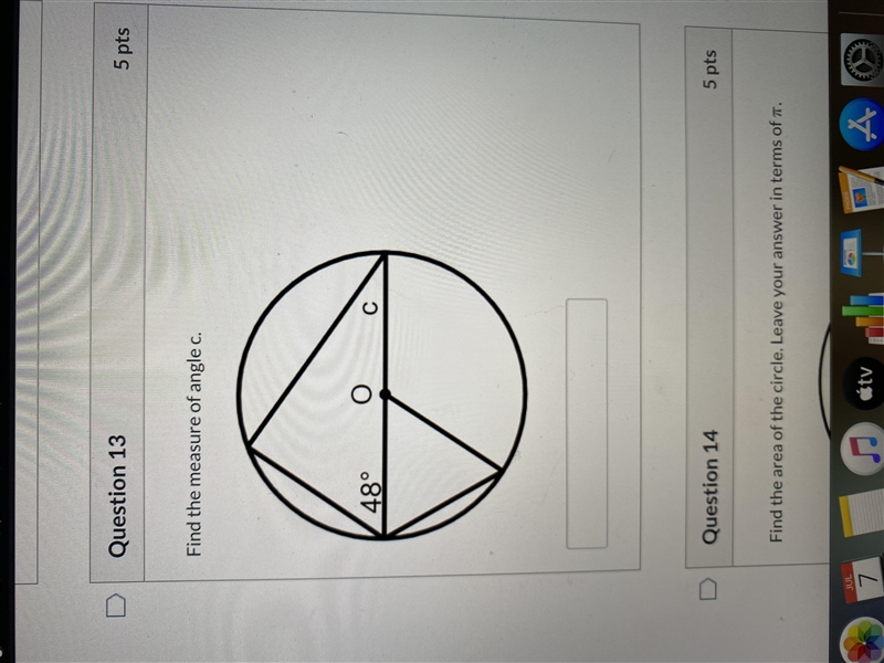 Find the Measure of Angle C.-example-1