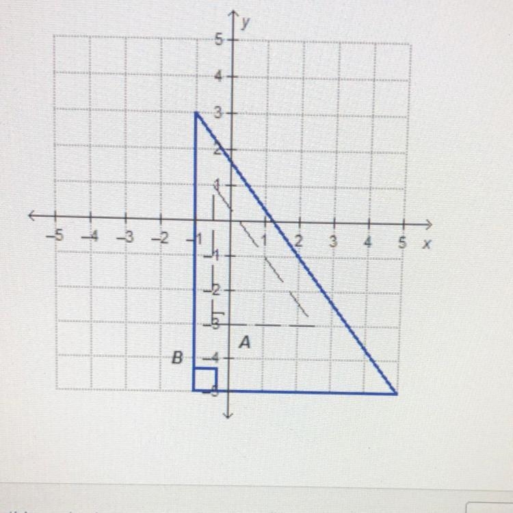 Which transformation was applied to triangle A? A transformation is applied to the-example-1