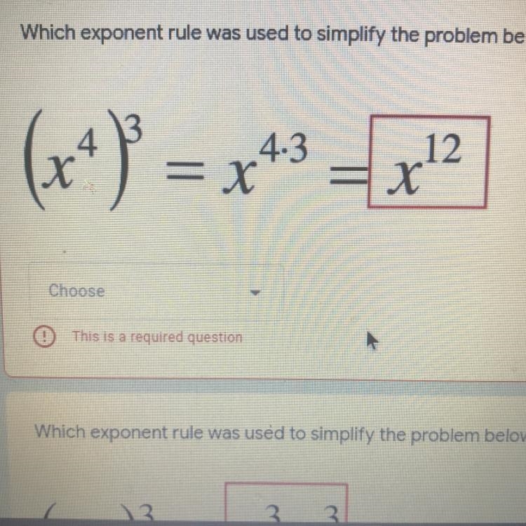 A. Power of a product rule B. Product rule C. Negative exponent rule D. Power of a-example-1