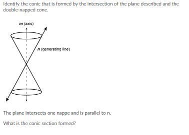 Identify the conic that is formed by the intersection of the plane described and the-example-1