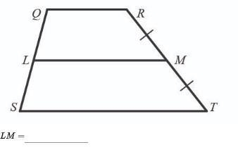 If QR = 3x; LM - 8x -17; and ST = 31 calculate LM.-example-1