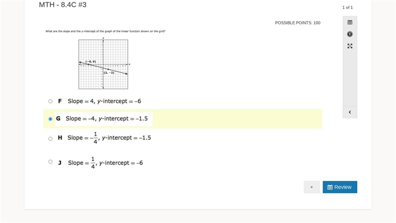 Help please i already know that g is not the answer-example-1