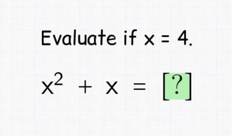 Evaluate if x = 4 helppp-example-1