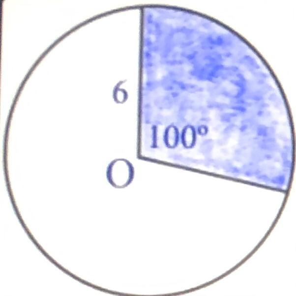 Calculate the area of the UNSHADED sector-example-1