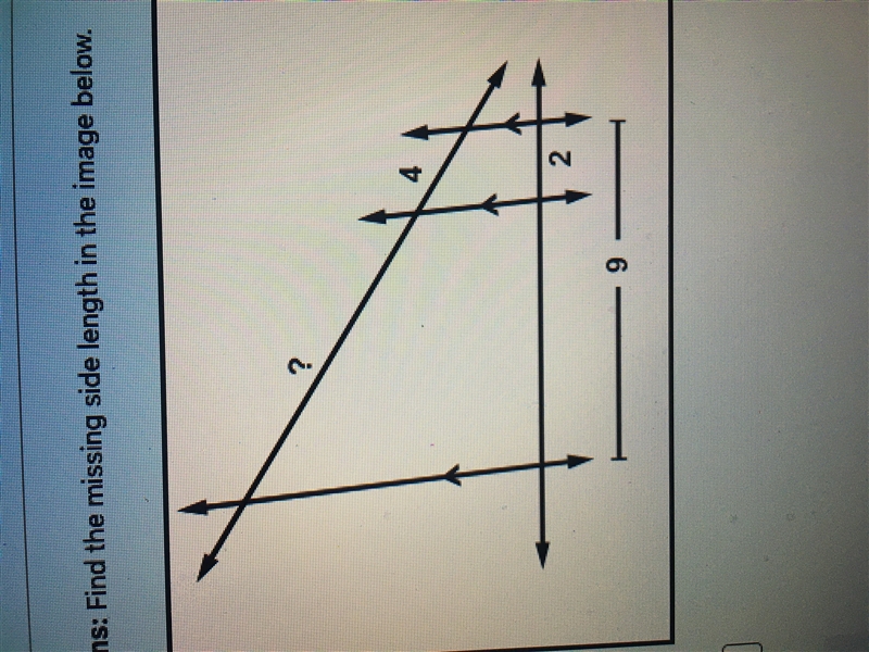 Help find the missing side length???-example-1