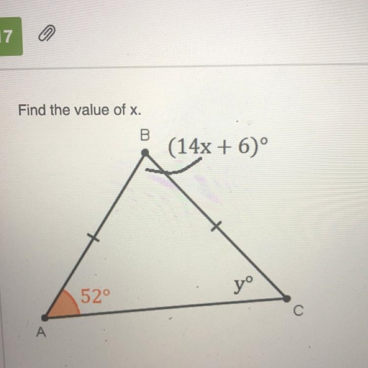 Find the value of x. PLEASE HELP I GOT 13 MINS I’ll cashapp you comment cashtag when-example-1