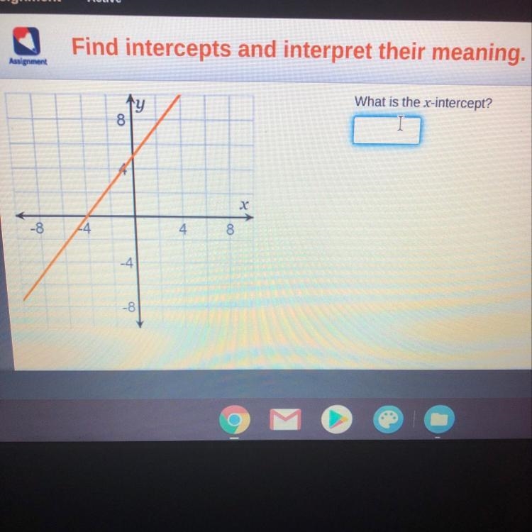 PLS ANSWER! ❤️ What is the x intercept-example-1