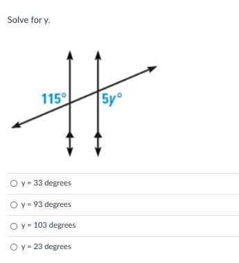 URGENT 8TH GRADE Solve for y.-example-1