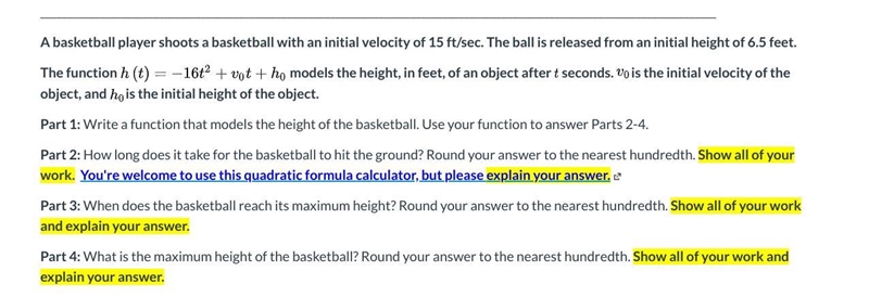 A basketball player shoots a basketball with an initial velocity of 15 ft/sec. The-example-1