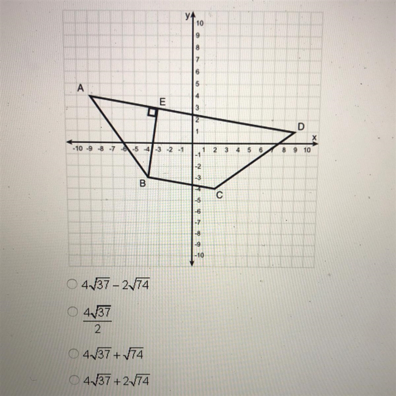 PLS HELPP!! Will Venmo for answer!!! The figure below shows trapezoid ABCD on a coordinate-example-1