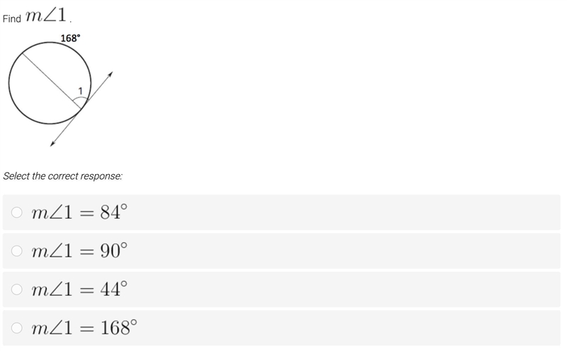 Find M<1 A) 84 B) 90 C) 44 D) 168-example-1
