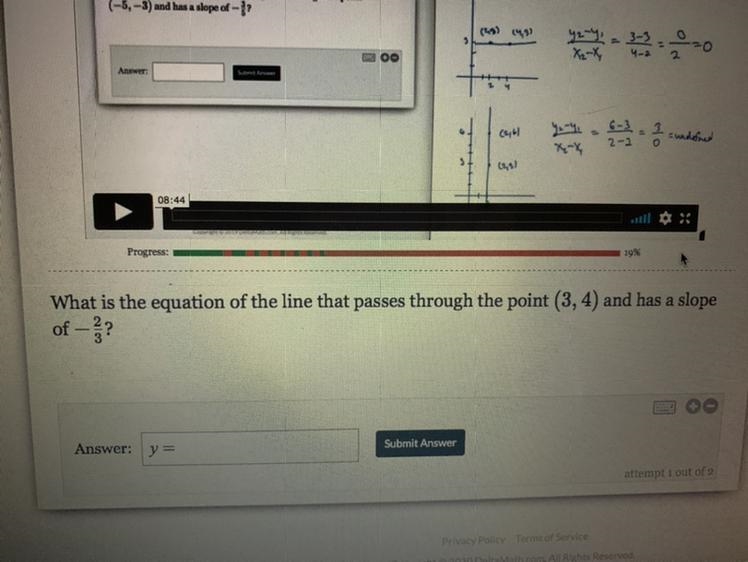 How would you solve this(what is the equation of the line that passes through the-example-1