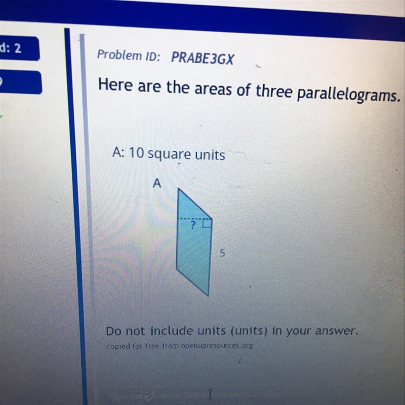 How.to find area of parallelogram with missing height?-example-1