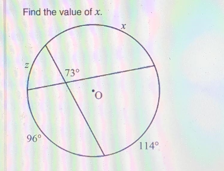 Find the value of x a. 124 b. 50 c. 93.5 d. 32-example-1