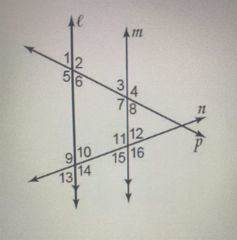 If m∠3=63°, find m∠1 Show work.-example-1