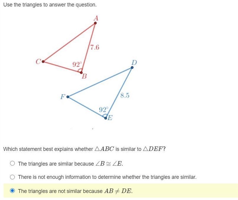 Hey can I have some quick help please? Is the answer I chose correct?-example-1