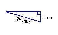 What is the length of the missing leg in this right triangle? A right triangle has-example-1