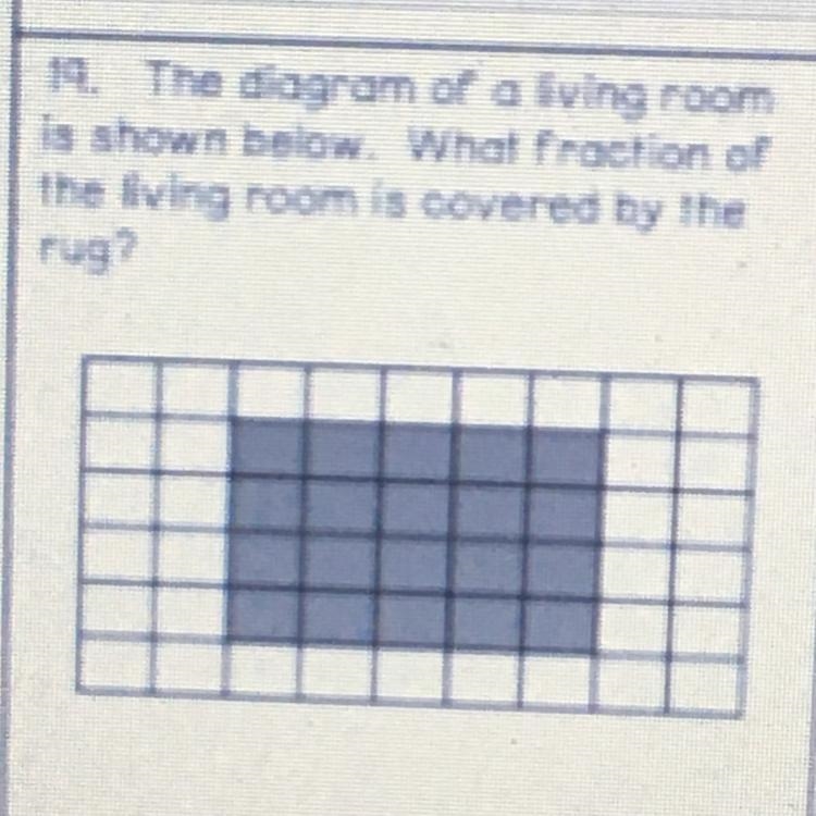 The diagram of a living room is shown below. What fraction of the living room is covered-example-1