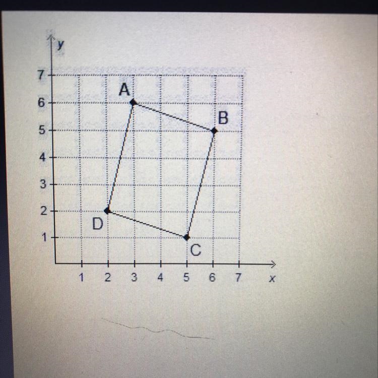 What is the area of parallelogram ABCD? 13 square units 14 square units 15 square-example-1