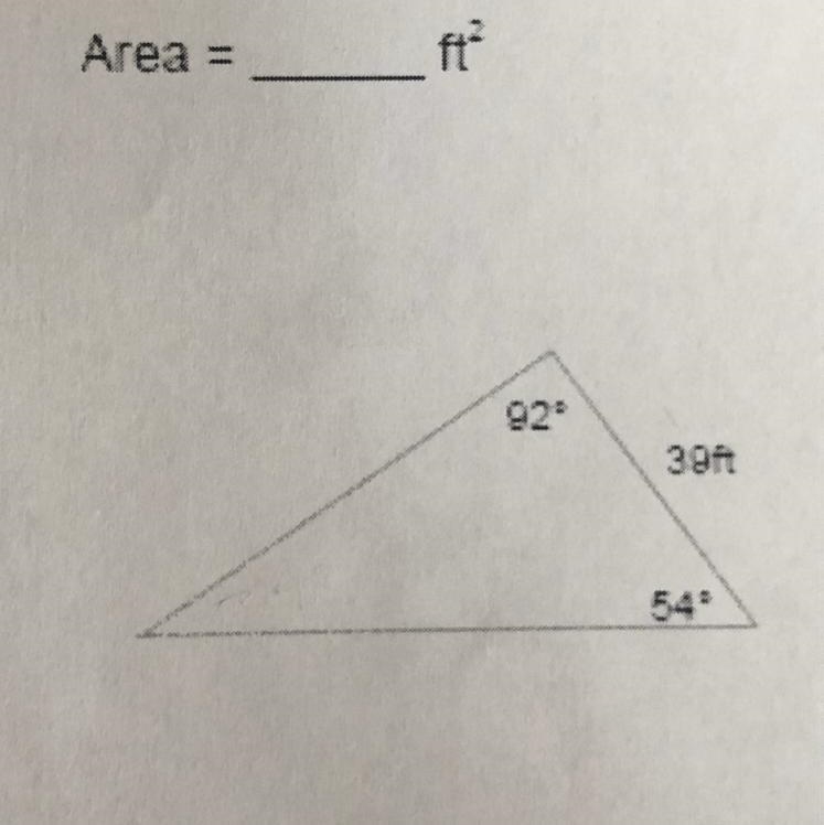 What is the area of this triangle? i’m mostly confused on how to find the height.-example-1