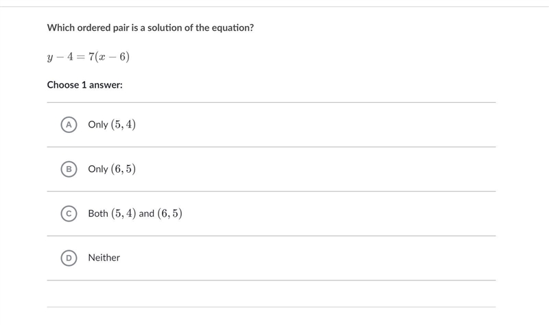 Which ordered pair is a solution of the equation?-example-1