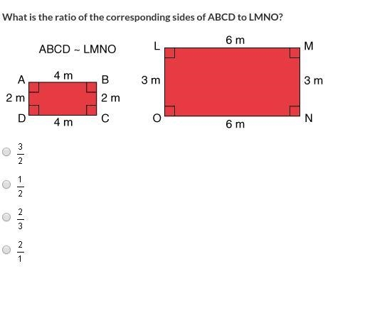 What is the ratio of the corresponding sides of ABCD to LMNO?-example-1