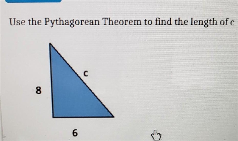 Use the Pythagorean Theorem to find the length ​-example-1