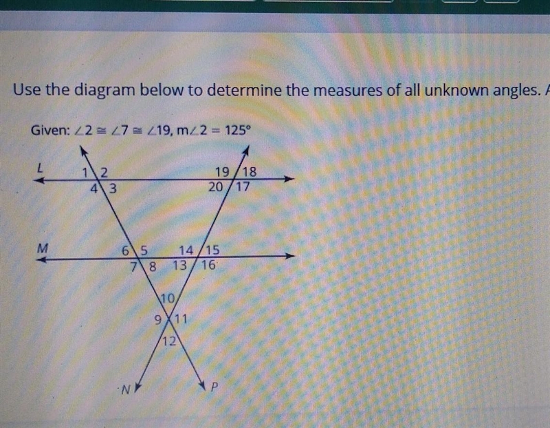 Find all the measurements for each number ​-example-1