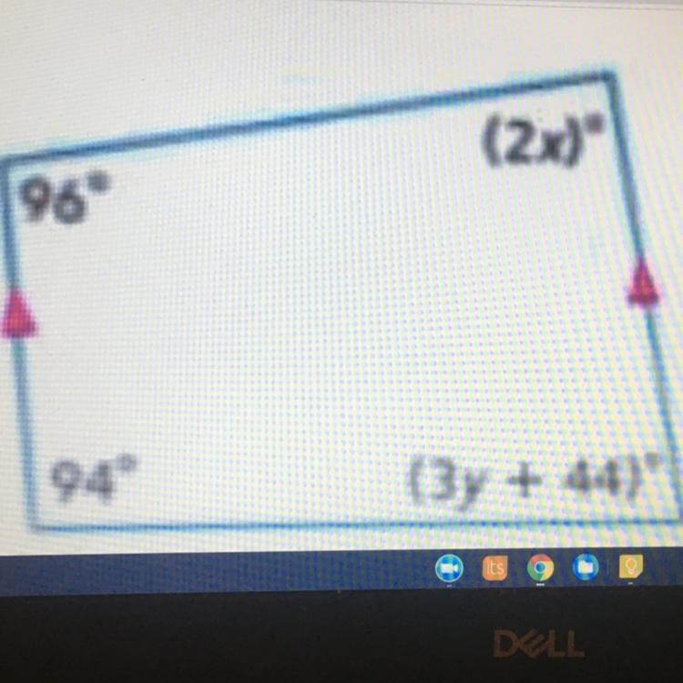 PLEASE HELP find value of x and y-example-1